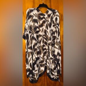 Marcus Alder Leaf Print Topper Bathing Suit Cover - Cover Up NWT